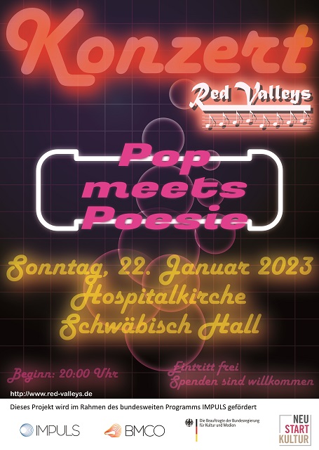 Plakat Konzertprojekt 2022 Schwäbisch Hall